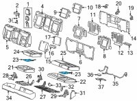 OEM 2021 Chevrolet Silverado 3500 HD Seat Cushion Heater Diagram - 84369788