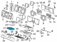 OEM 2022 GMC Sierra 3500 HD Seat Cushion Pad Diagram - 84516962