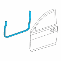 OEM 2014 Chrysler 200 WEATHERSTRIP-Front Door Opening Diagram - 1EK87XXXAD