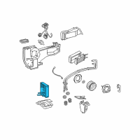 OEM 1996 Ford E-150 Econoline Club Wagon Evaporator Diagram - 6C2Z-19860-B