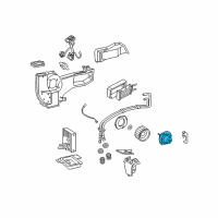 OEM Ford E-150 Club Wagon Blower Assembly Diagram - 2C2Z-19805-A