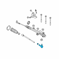 OEM 2021 Ford Transit-350 HD Outer Tie Rod Diagram - BK2Z-3A130-A