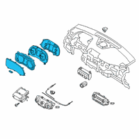OEM Hyundai Cluster Assembly-Instrument Diagram - 94001-K4020