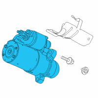 OEM 2010 Cadillac SRX Starter Diagram - 55563538