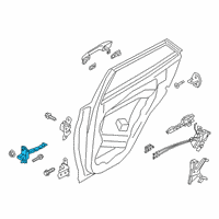 OEM Hyundai Venue Checker Assembly-Rear Door, LH Diagram - 77980-K2000