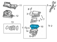 OEM Jeep Wrangler Seal-Air Cleaner Diagram - 68534015AA
