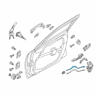 OEM 2019 Kia Optima Cable Assembly-Front Door S/L Diagram - 81391D4000