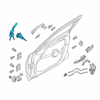 OEM 2018 Kia Optima Door Key Sub Set, Left Diagram - 81970D4B00