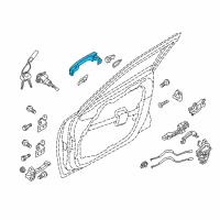 OEM 2019 Kia Optima Door Outside Handle Assembly, Right Diagram - 82661D5210