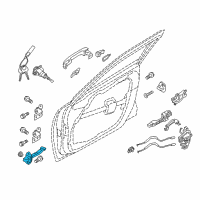 OEM Kia Optima Checker Assembly-Front Door Diagram - 79380D5000