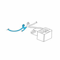 OEM 1996 Pontiac Firebird Cable Asm, Battery Negative(33"Long) Diagram - 12157153