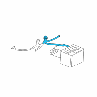 OEM 1995 Chevrolet Camaro Cable Asm, Battery Positive(39"Long) Diagram - 12157166