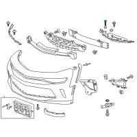 OEM 2017 Chevrolet Camaro Screw - Round Washer Head 6-Lobe Diagram - 11609341