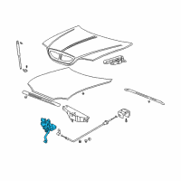 OEM Hyundai Sonata Latch Assembly-Hood Diagram - 81130-3D000