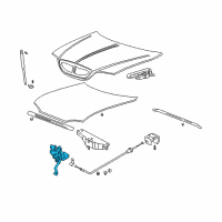 OEM 2003 Hyundai Sonata Latch Assembly-Hood Diagram - 81130-3D000