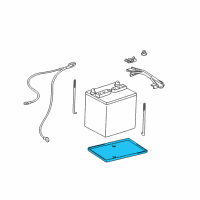 OEM 2013 Scion iQ Battery Tray Diagram - 74431-52010