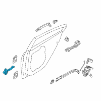 OEM 2017 Kia Forte5 Checker Assembly-Rear Door Diagram - 79480A7000