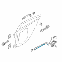 OEM 2014 Kia Forte5 Cable Assembly-Rear Door Inside Diagram - 81471A7000