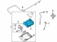 OEM Ford E-350 Super Duty Canister Diagram - DU5Z-9C985-A