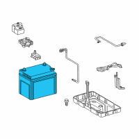 OEM 2012 Lexus LS600h Battery Diagram - 28800-38120