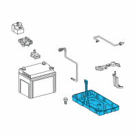 OEM 2010 Lexus LS600h Carrier, Battery Diagram - 74410-50030