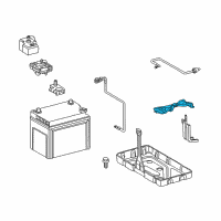 OEM Lexus LS600h Clamp Sub-Assy, Battery Diagram - 74404-50060