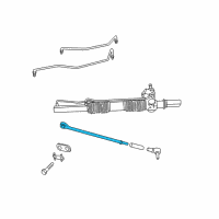 OEM 2000 Chrysler LHS Center Link Diagram - 5003929AA