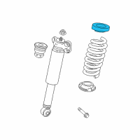 OEM 2018 Chevrolet Camaro Upper Spring Insulator Diagram - 23338190