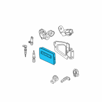 OEM 2006 Dodge Durango Powertrain Control Generic Module Diagram - R5094894AB