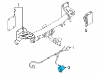 OEM WIRING SET TRAILER COUPLING Diagram - 61-13-6-840-334