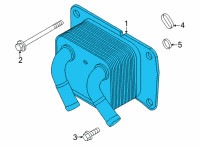 OEM Hyundai Santa Fe Cooler Assembly-Eng Oil Diagram - 26410-2S000