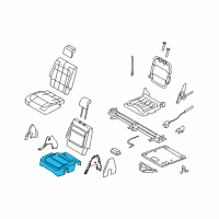 OEM 2013 Ford Flex Seat Cushion Pad Diagram - CA8Z-7463840-E