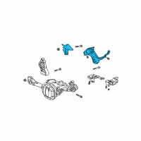 OEM 2002 Dodge Ram 1500 Bracket-Engine Mount Diagram - 52020566AC