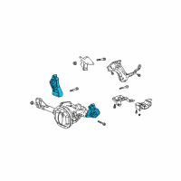 OEM 2003 Dodge Ram 1500 Bracket-Engine Mount Diagram - 52021608AD