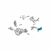 OEM 2008 Dodge Durango INSULATOR-Transmission Support Diagram - 52855231AA