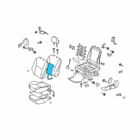 OEM Toyota Seat Back Heater Diagram - 87510-02240