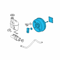 OEM 2010 Chevrolet Malibu Power Brake Booster ASSEMBLY Diagram - 25878056