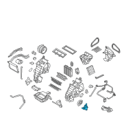 OEM 2013 Kia Soul Temperature Actuator Motor Assembly Diagram - 971542K000