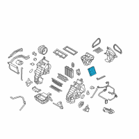 OEM 2013 Kia Soul Cabin Air Filter Diagram - P87902K000A