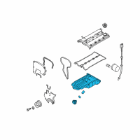 OEM 2007 Chevrolet Aveo5 Oil Pan Diagram - 96481581