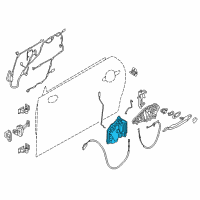 OEM 2017 BMW X6 Left System Latch Diagram - 51-21-7-281-931
