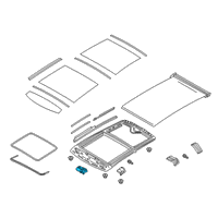 OEM Infiniti Motor Assy-Sunroof Diagram - 91295-5NA0A