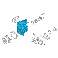 OEM Nissan Thermostat Housing Diagram - 11061-1KC1B