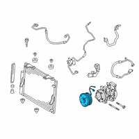 OEM 2019 Toyota Tundra Clutch Assembly Diagram - 88410-0C130