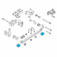 OEM Ford Transit-350 HD Leaf Spring Pad Diagram - BK3Z-5586-A