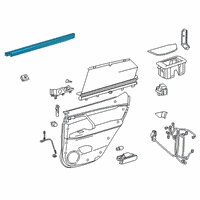 OEM 2018 Lexus RX350L WEATHERSTRIP, Rear Door Diagram - 68173-48070