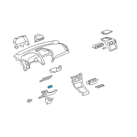 OEM 2008 Saturn Vue Holder Asm-Instrument Panel Compartment Toll Card *Ebony Diagram - 96820757