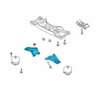 OEM 2009 Ford Mustang Support Bracket Diagram - 7R3Z-6028-A