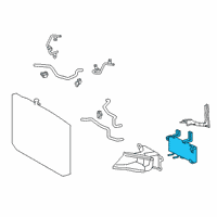 OEM 2019 Lexus RX350 Cooler Assy, Oil Diagram - 32910-0E040