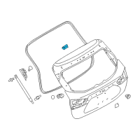 OEM 2021 Nissan Rogue Sport Hinge Assy-Back Door Diagram - 90400-6MA0A